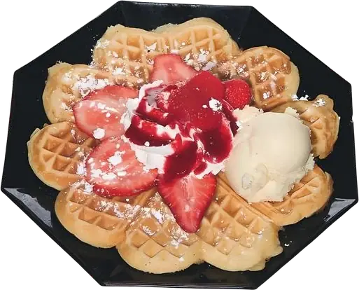 Erdbeer-Waffel