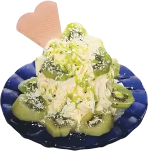 Spaghetti-Eis Kiwi
