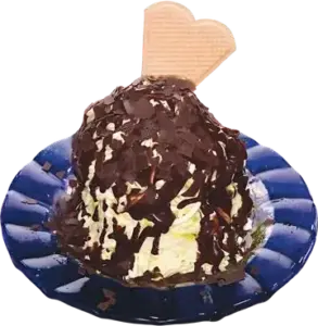 Spaghetti-Eis Nutella