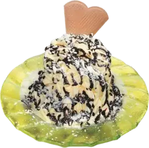 Spaghetti-Eis Schoko